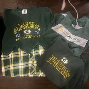 GREENBAY PACKER PACK SWEATSHIRTS